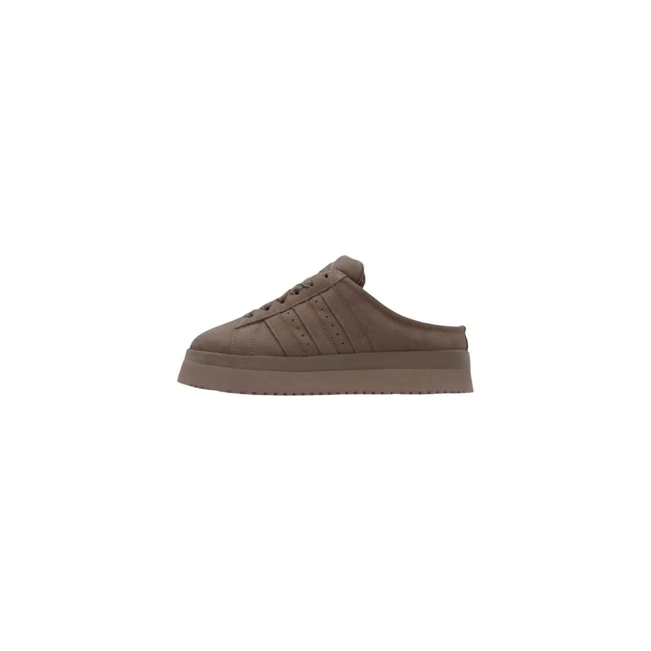Adidas Pantoufles à plateforme en cuir marron pour femmes Originals – Image 5