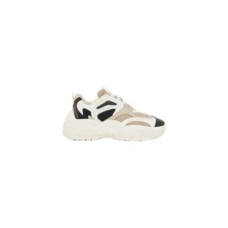Armani Exchange Chaussures de sport beiges à enfiler pour femmes