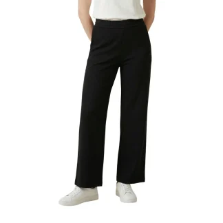 Armani Exchange Pantalon en coton noir pour femmes XW002840