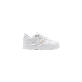 Guess Femme en polyuréthane blanc Sneakers Lacets