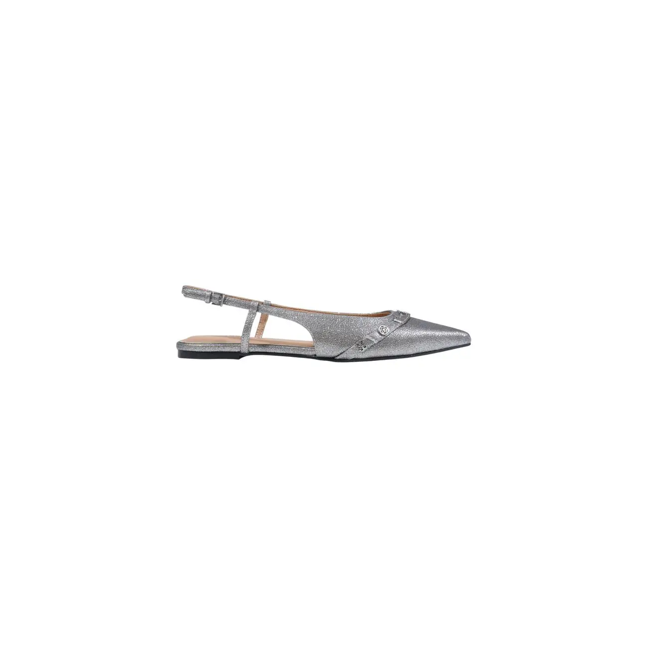Guess Chaussures grises pour femmes, à enfiler, avec nœud et bout pointu
