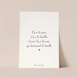 Carte "Il y a les amis" A6