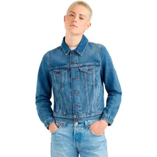 Blazer bleu clair à poches latérales pour femmes Levi's