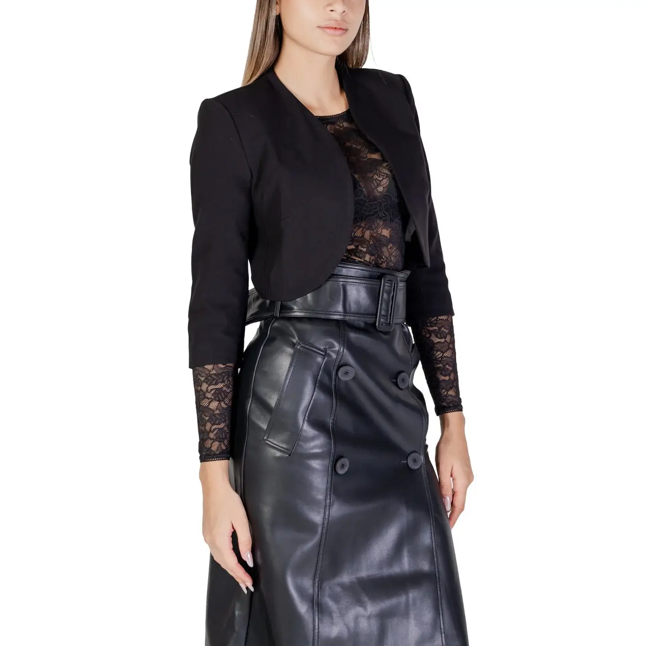 Morgan De Toi Cardigan noir à manches 3/4 pour femme – Image 7