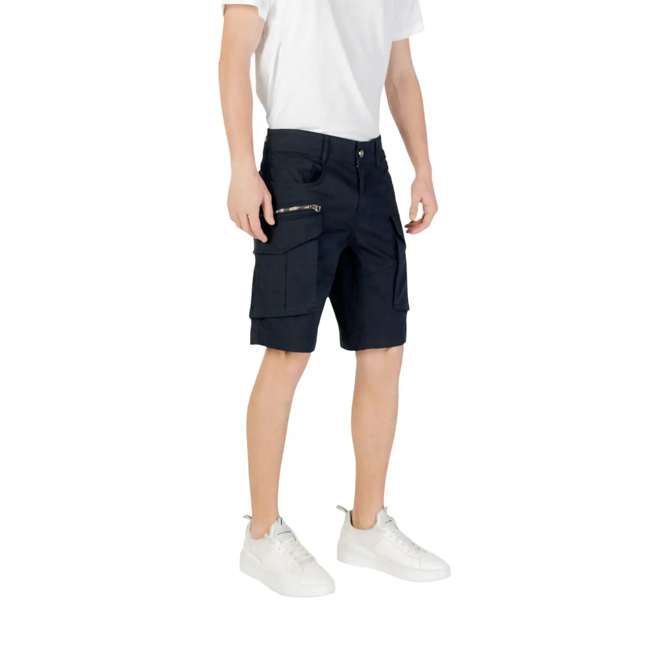 Replay Hommes Bleu Short uni avec poches – Image 6
